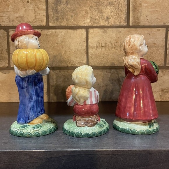 Country Fences by NORITAKE Country Father, Mother,  Daughter  Candlesticks Fall - Picture 3 of 11